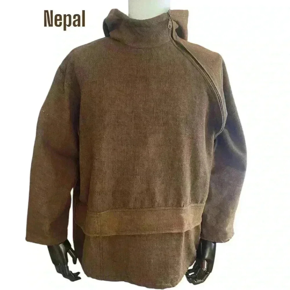 Nepal Smashbox pullover side zip up unisex jacket SZ medium